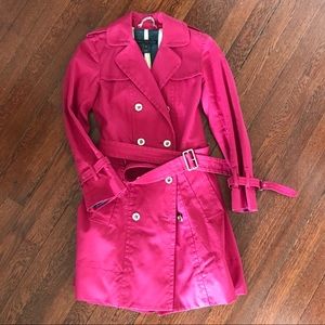 Marc Jacobs Bright Pink Trench Coat